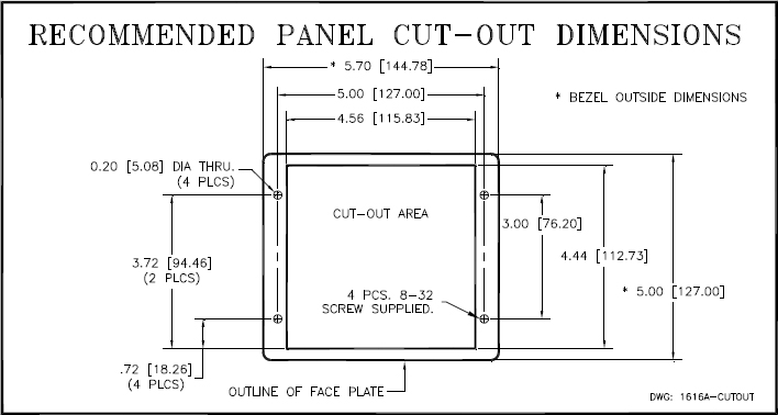 Edison Onguard Model 1616 RTD-Thermocouple Temperature Monitor
